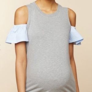 Motherhood Maternity Cold Shoulder Top